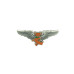 Grateful Dead Orange Bear Pilot Pin Rockwings