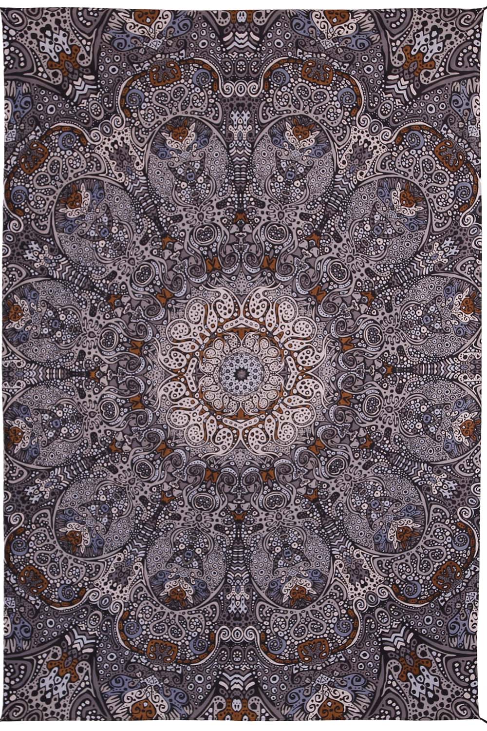 Grey Sunburst Mini Tapestry 30x45 - Art by Chris Pinkerton