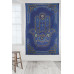 3D Hamsa Hand Blue Tapestry 60x90 - Art by Dina June Toomey