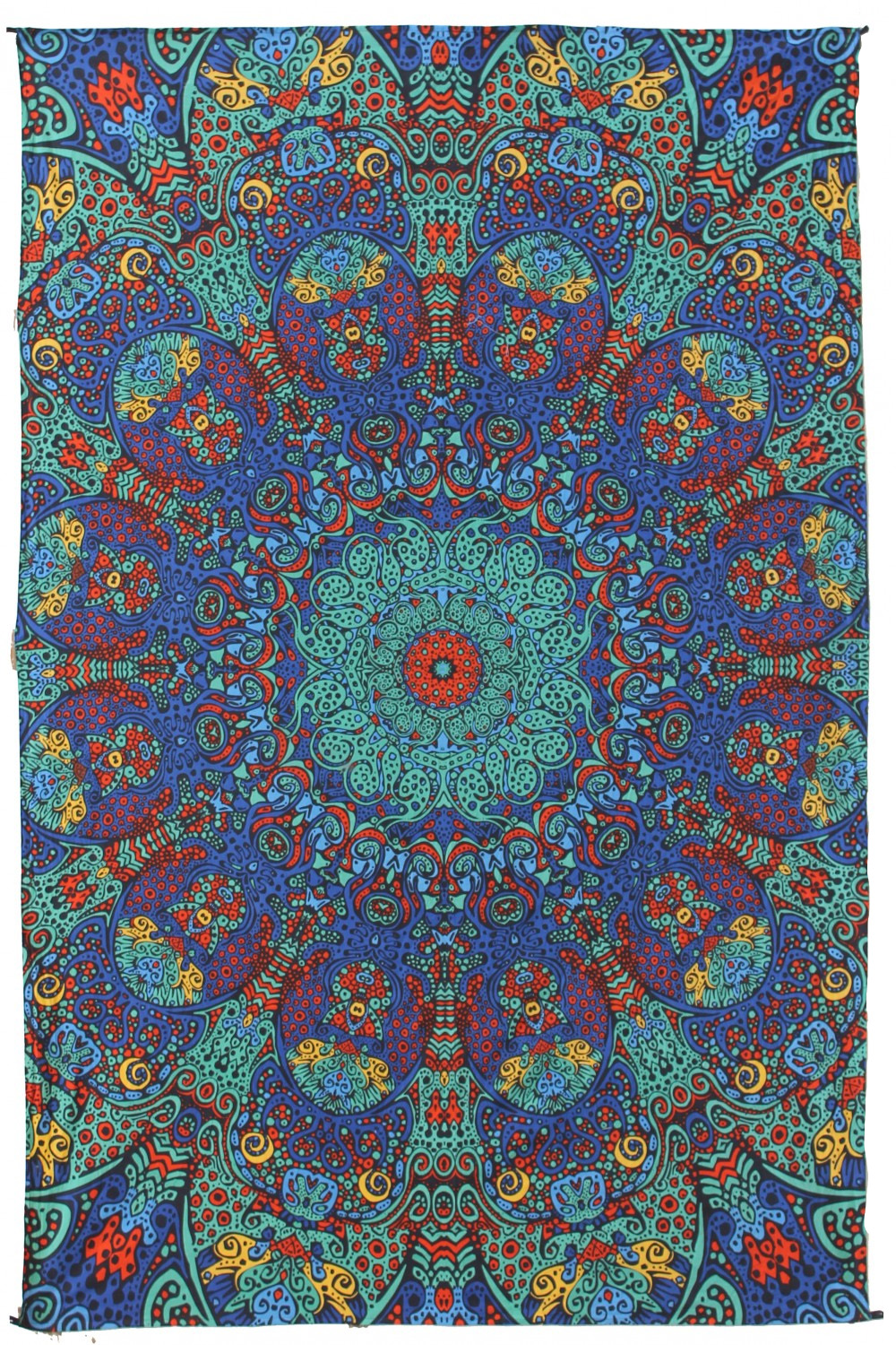 3D Blue Burst Tapestry 60x90 - Artwork by Chris Pinkerton