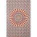 Zest For Life Circle Plume Tapestry Red 52x80" 
