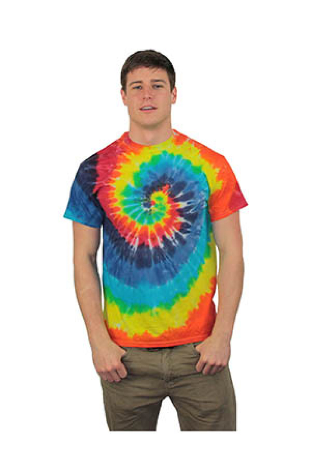 Tie Dyed T-Shirt Rainbow Spiral