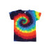 Tie Dyed T-Shirt Rainbow Spiral
