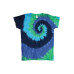 Tie Dyed T-Shirt Blue/Green Spiral