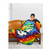 Grateful Dead SYF Tie-Dye Fleece Throw Blanket 50x60 