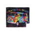 Grateful Dead Tie Dye Bus Fleece Throw Blanket 50x60 