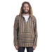Woven Baja Style Hoodie Pullover Desert Stripe