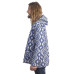 Woven Jacquard Zip-Up Baja Style Hoodie Blue/White *CLEARANCE*