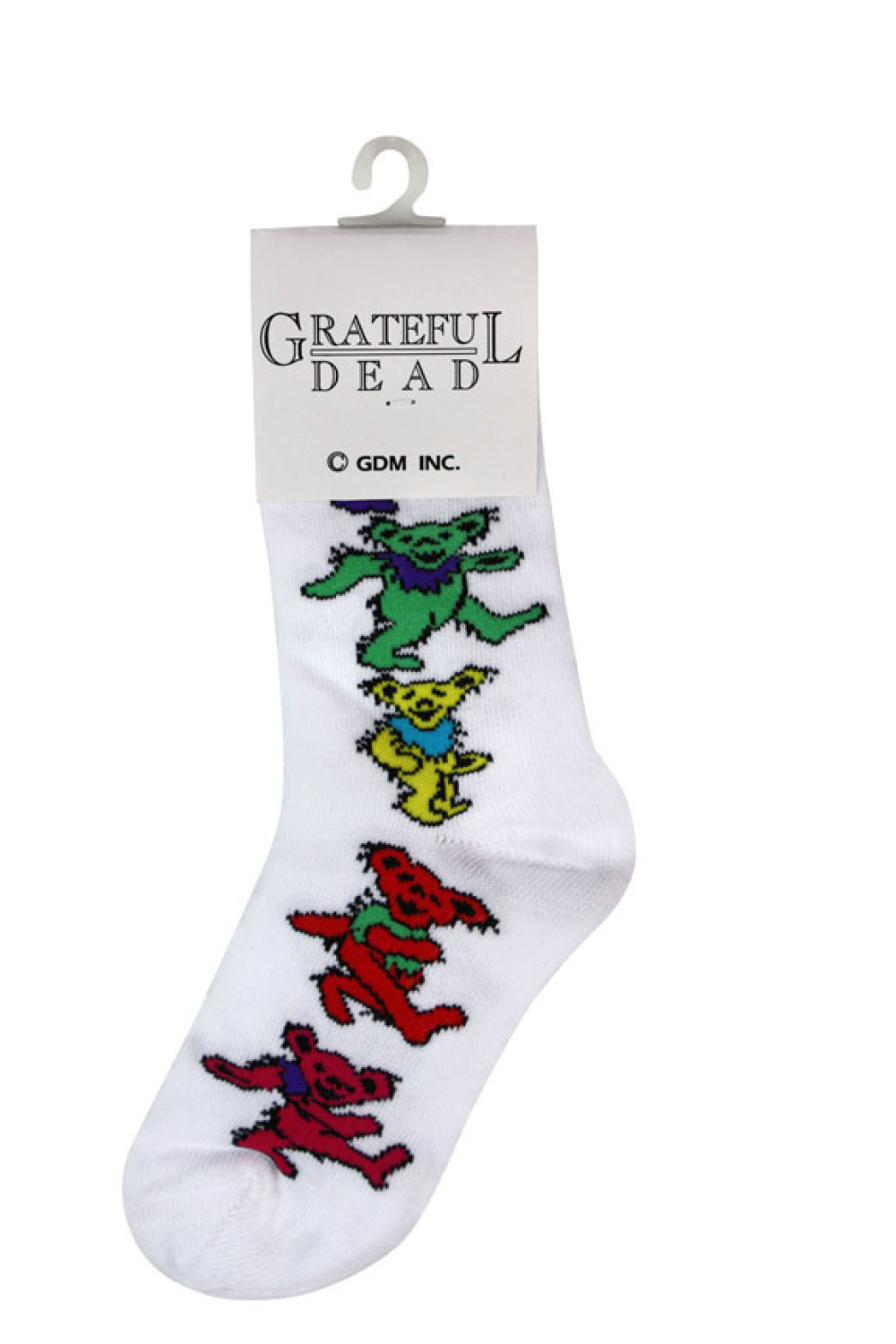 Ladies' White Dancing Bear Grateful Dead Socks