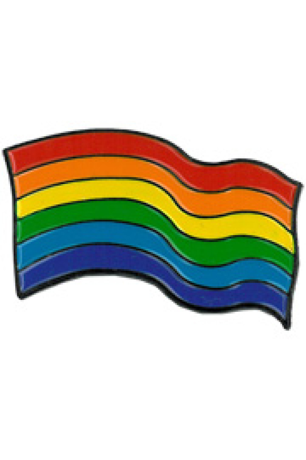 Rainbow Pride Flag Enamel Pin 1"