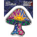 Dan Morris Sun Mushroom Sticker 4"