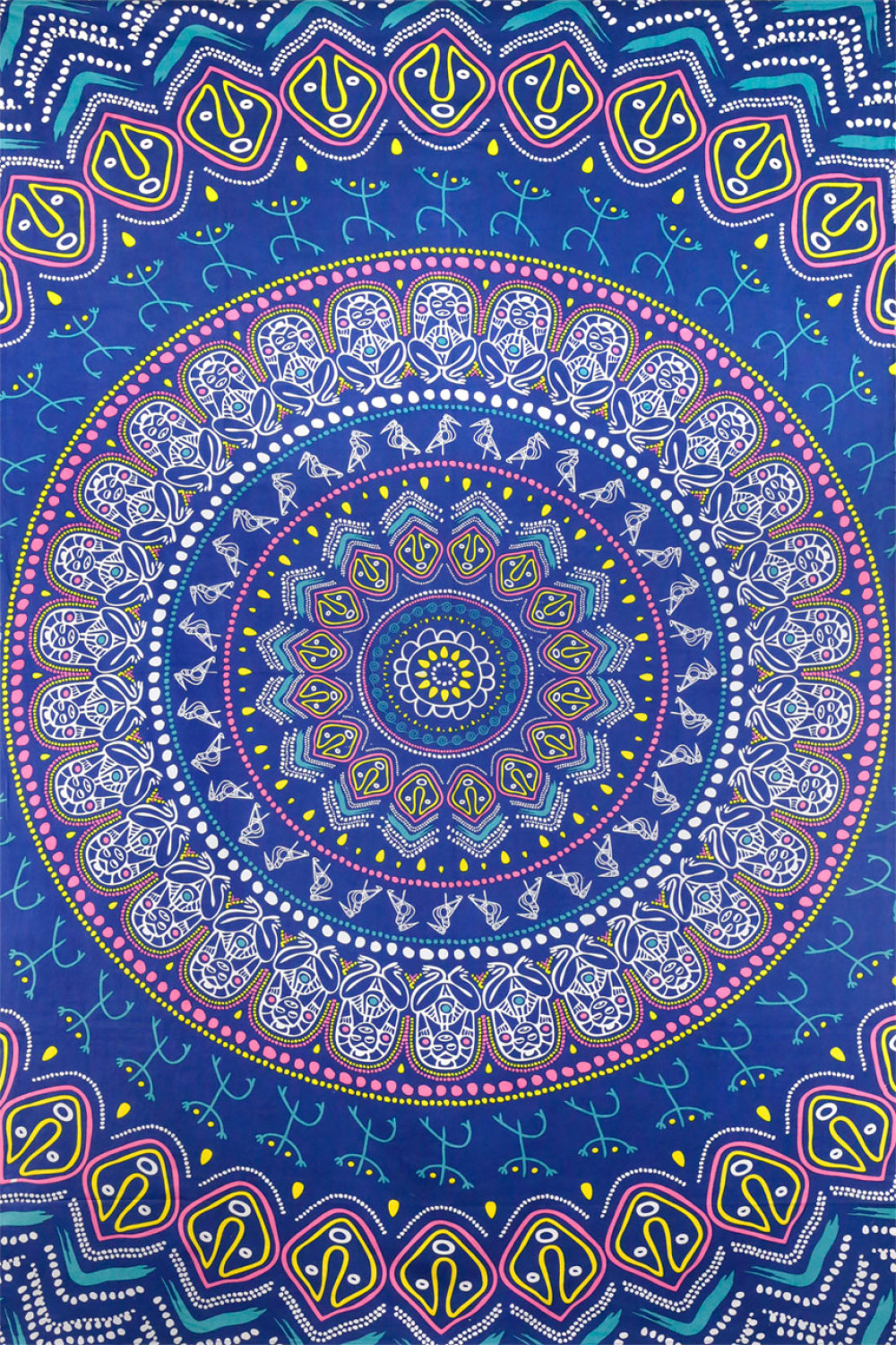 Taino Mandala Tapestry 60x90 - Art by Dina June Toomey