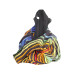 Rainbow Ripple Zip Top Hobo Shoulder Bag
